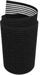 zaun|zu&reg; Sichtschutzstreifen PP Premium Gelocht 30 Prozent Streifen Schwarz 2,55m