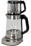 Unold Samowar Selin 18215 2-in-1 Tee-& Wasserkocher 1,7L + 1,0L Borosilikatglas mit