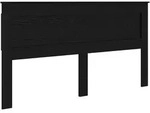 vidaXL Kopfteil mit Kopfteil Schwarz Eichen-Optik 200 cm Holzwerkstoff