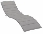 vidaXL Sonnenliegen-Auflage Grau 200x60x4 cm Stoff