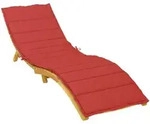vidaXL Sonnenliegen-Auflage Rot 200x70x3 cm Oxford-Gewebe
