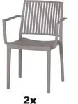 SIENA GARDEN Urban Lights Set 2teilig Lane Sessel gastrotauglich taupe