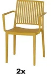SIENA GARDEN Urban Lights Set 2teilig Lane Sessel gastrotauglich mustard