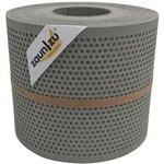 zaun|zu&reg; Sichtschutzstreifen Gelocht Quadrat Muster f&uuml;r Doppelstabmatten Steingrau