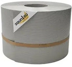 zaun|zu&reg; Sichtschutzstreifen Rille PP f&uuml;r Doppelstabmatte Zaunblende Steingrau 50m