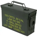 Munitionskoffer, US Ammo Box, Metallkiste, HMF 70010, 27,5 x 17,5 x 9,5 cm, Gr&uuml;n