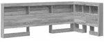 vidaXL Aufbewahrungskopfteil Graues Sonoma 90 cm Holzwerkstoff
