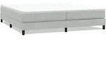 vidaXL Boxspringbett ohne Matratze Hellgrau 200x220 cm Samt