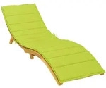 vidaXL Sonnenliegen-Auflage Hellgr&uuml;n 200x60x3 cm Oxford-Gewebe