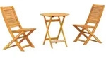 vidaXL Gartenm&ouml;bel Set 3 pcs Braun 70 x 70 x 75 cm Massivholz Akazie