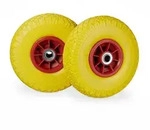 Relaxdays 2x Sackkarrenrad, pannensichere Vollgummireifen, 3.00-4 Zoll, 20mm...