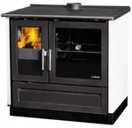 EEK A+ Holzherd Plamen 910 wei&szlig;, externe Zuluft, 9 kW Dauerbrandherd