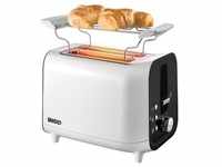Unold 38410 TOASTER Shine White Automatik-Toaster für 2 Brotscheiben, 4 Funktionen: