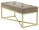 Kayoom Sitzbank Adelyn 100 Taupe / Gold