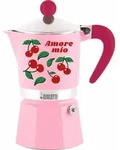 Bialetti Mercato Della Frutta Espressokocher Rainbow 3 Tassen, Kaffeebereiter,