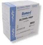 Romed Alkoholtupfer 65 x 30 mm, 2-lagig, Spar-Set 2 x 100 St&uuml;ck, hygienisch