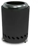 Westerholt Tischfeuer aus Edelstahl anthrazit f&uuml;r Pellets oder Feuerholz...