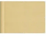 vidaXL Balkonsichtschutz Sandfarben 75x800 cm 100 % Polyester-Oxford