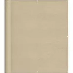 vidaXL Balkon-Sichtschutz Beige 120x700 cm 100 % Polyester-Oxford
