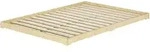 Erst-Holz Niedrigbett unbehandeltes Holz 140x200 Fichte Tanne V-60.47N-14 Rollrost