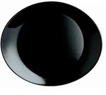 CreaTable Italien Party Schwarz Steakteller 6-tlg Glas