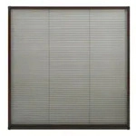 vidaXL Insektenschutz-Plissee f&uuml;r Fenster Aluminium : Farbe - Braun, Gr&ouml;&szlig;e - 120 x
