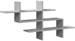 vidaXL Wandregal Betongrau 124,5x18x60,5 cm Holzwerkstoff