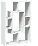 vidaXL B&uuml;cherregal Wei&szlig; 63x20x90 cm Holzwerkstoff
