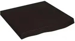 vidaXL Wandregal Dunkelbraun 60x60x(2-6) cm Massivholz Eiche Behandelt