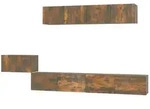 vidaXL 5-tlg. TV-Schrank-Set R&auml;uchereiche Holzwerkstoff