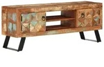 vidaXL TV-Schrank 112x30x45 cm Altholz Massiv