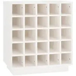 vidaXL Weinregal Wei&szlig; 55,5x34x61 cm Massivholz Kiefer