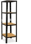 shelfplaza BLACK 200x30x30 cm Schwerlastregal in schwarz mit 4 B&ouml;den und 175 kg