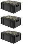 PROREGAL SparSet 3x Eurobox NextGen Seat Box Camouflage, HxBxT 26,5x40x60cm, 44
