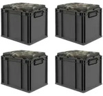 PROREGAL SparSet 4x Eurobox NextGen Seat Box Camouflage, HxBxT 36,5x30x40cm, 30