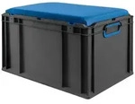PROREGAL Eurobox NextGen Seat Box Blau, HxBxT 36,5x40x60cm, 65 Liter, Griffe