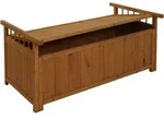Mendler Aufbewahrungstruhe HWC-O13, Gartentruhe Auflagenbox Truhe, Tanne Holz...
