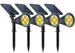 Lumisky SPIKY Solar-Strahler, warmwei&szlig;, 200 lm Plastik Schwarz