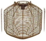 Atmosphera Rattanlampe mit Solarschirm 30 cm in Beige