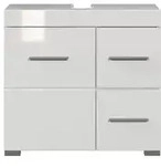 Ebuy24 AmandaMandoBea Waschbeckenunterschrank wei&szlig; Hochglanz, wei&szlig;.