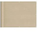 vidaXL Balkon-Sichtschutz Beige 75x1000 cm 100 % Polyester-Oxford