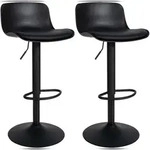 CLP 2er Set Barhocker Almada Kunstleder schwarz