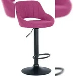 CLP Barhocker Milet Stoff lila/schwarz