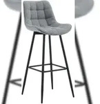CLP Barhocker Dartford grau/Stoff
