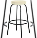 CLP Barhocker Kamari creme/Samt
