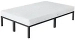 ML-Design Metallbett 120x200 cm, inkl. Matratze (16 cm) & Lattenrost, Anthrazit,