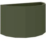 vidaXL Pflanzk&uuml;bel Olive Gr&uuml;n 60 x 30 x 35 cm Stahl