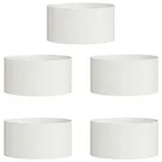 vidaXL Garten 5 pcs Wei&szlig; 40 x 40 x 20 cm Stahl