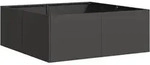 vidaXL Pflanzk&uuml;bel Schwarz 80x80x30 cm Stahl