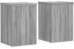 vidaXL Pflanzenst&auml;nder 2 Stk. Grau Sonoma 20x20x30 cm Holzwerkstoff